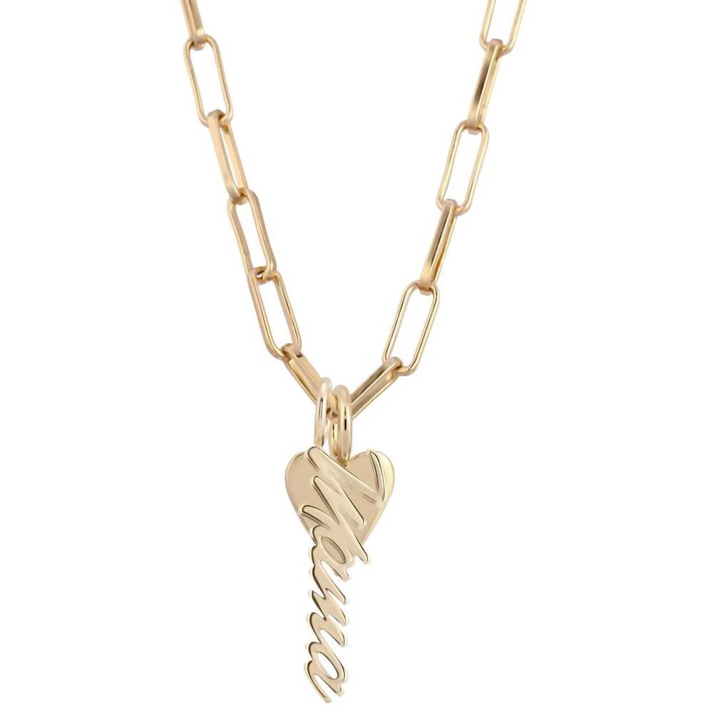 NEW EKLEXIC women's mara charm necklace in gold